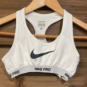 Nike Kids White Sports Bra